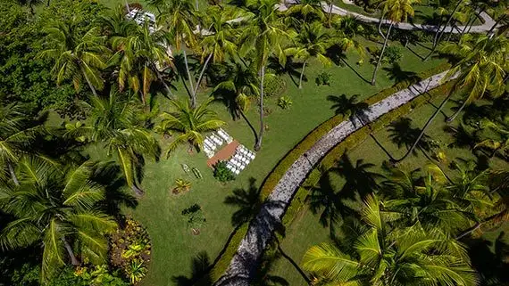 Sunset beach pergola