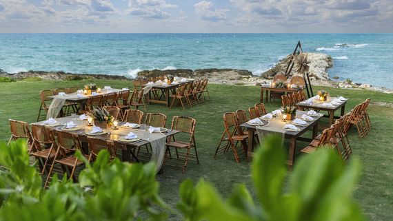 Beach pergola