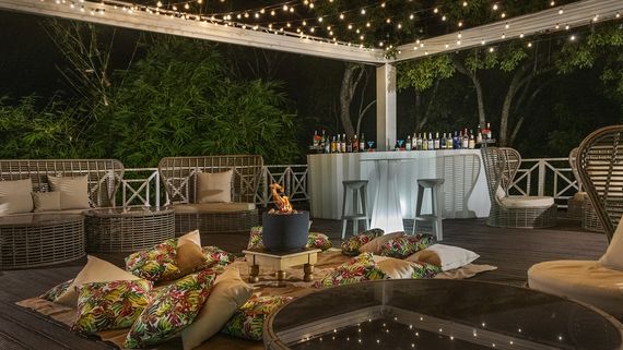 Beach pergola