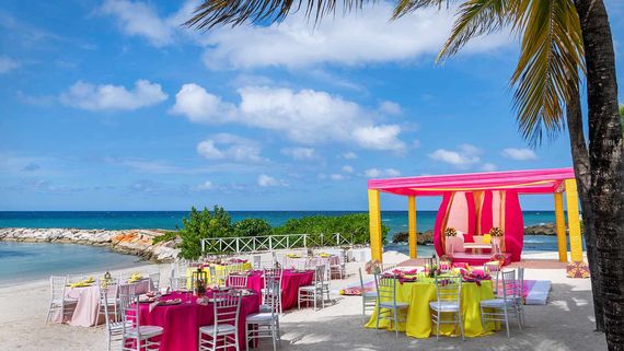 Beach pergola