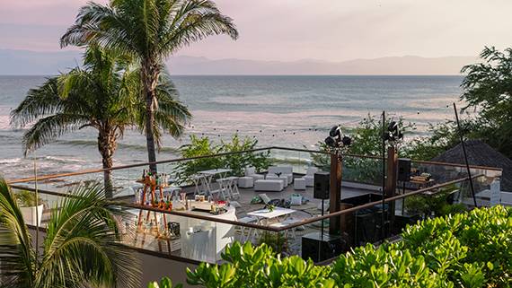 Sunset sky terrace